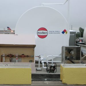 Southwest glycol tank de-icing