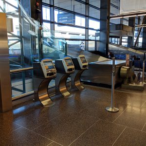 United Airlines ticketing kiosks